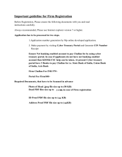 Important guideline for Firm Registration