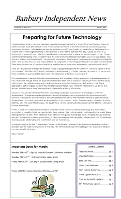 Banbury Independent News - Banbury Crossroads School