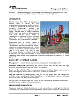 Playground Safety - EMC Insurance Companies