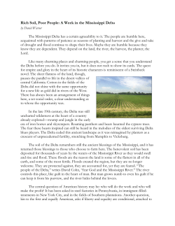 Rich Soil, Poor People: A Week in the Mississippi