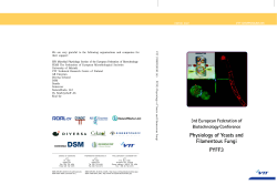 3rd European Federation of Biotechnology Conference