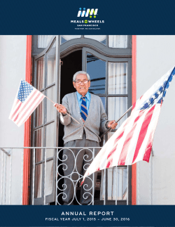 annual report - Meals on Wheels of San Francisco