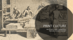 Print culture - Lane Blog Network