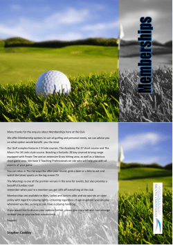 Stephen Coakley - Darnford Moors Golf Club