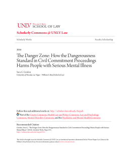 The Danger Zone: How the Dangerousness Standard in Civil