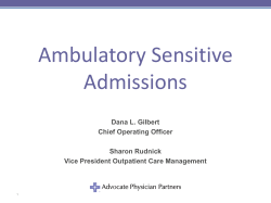 Ambulatory Sensitive Admissions
