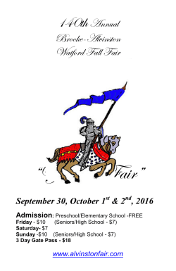 Brooke-Alvinston Watford Fall Fair Book 2016