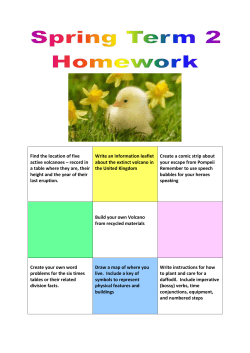 Find the location of five active volcanoes &ndash; record in a table where