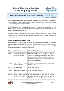MSN 061 - Bridge Navigation Watch Alarm Systems