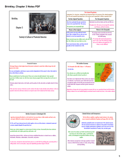 Brinkley Chapter 3 Notes - Marlington Local Schools