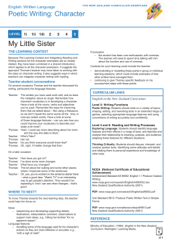 My Little Sister - Assessment Online