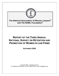 status of women in law firms - National Association of Women Lawyers