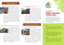 RHLF Flyer - Rural Housing Loan Fund