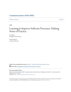 Learning to Improve Software Processes: Making Sense of Practice