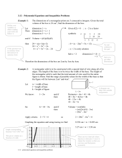 3.12 &ndash; Polynomial Equations and Inequalities Problems Example 1