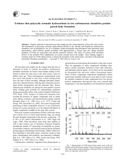 Evidence That Polycyclic Aromatic Hydrocarbons in Two