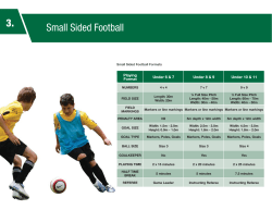 Small Sided Football Format 2014