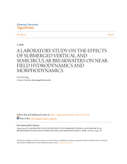 a laboratory study on the effects of submerged vertical