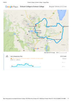 Bicycle 104 km, 6 h 2 min Dickson College to Dickson College
