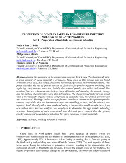 PRODUCTION OF COMPLEX PARTS BY LOW