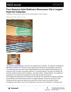 Four Seasons Hotel Baltimore Showcases City`s Largest Hotel Art