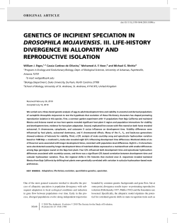 genetics of incipient speciation in drosophila mojavensis. iii
