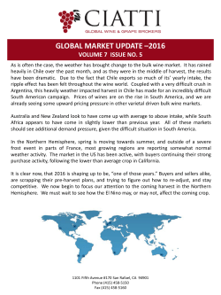 Ciatti`s World Report on pricing for May 2016