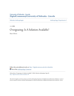 Overgrazing: Is A Solution Available?