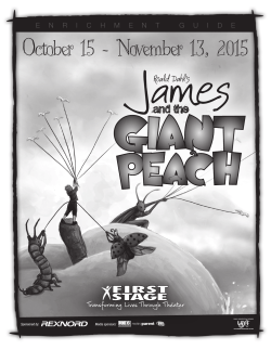 Roald Dahl`s JAMES AND THE GIANT PEACH