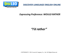 I`d rather