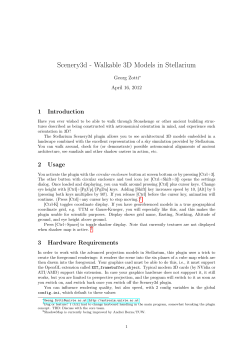 Scenery3d - Walkable 3D Models in Stellarium