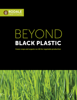 Beyond Black Plastic