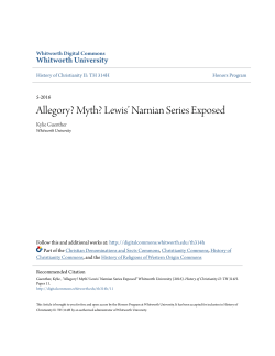 Allegory? Myth? - Whitworth Digital Commons