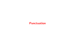 Punctuation