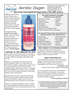Aerobic Oxygen - The Finchley Clinic