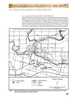 2.0 Physical Description of Sifton Bog ESA