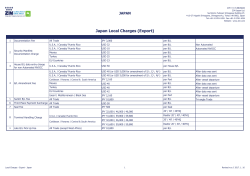 Local Charges - Export - Japan