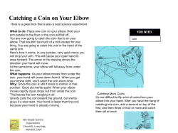 Catching a Coin on Your Elbow