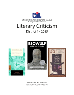 Literary Criticism