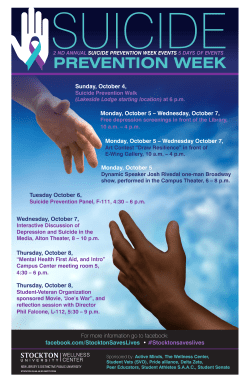 SUICIDE - Stockton University