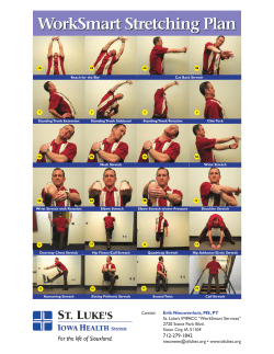 WorkSmart Stretching Plan