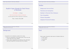 Explicit Upper Bounds for Dual Norms of Residuals