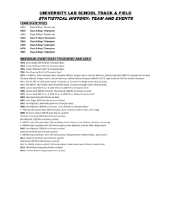 Historical Records - University Laboratory School