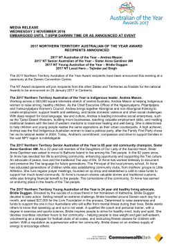 - Australian of the Year Awards