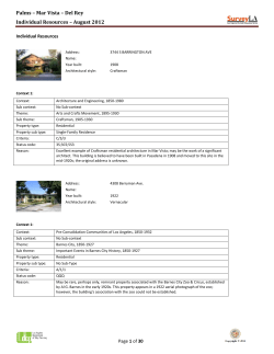 Palms &ndash; Mar Vista &ndash; Del Rey Individual