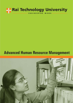 Advanced Human Resource Management