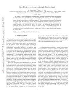 Bose-Einstein condensation in tight