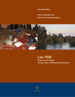 Lao PDR - World Bank Group