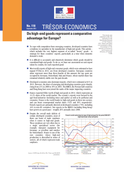 Do high-end goods represent a comparative advantage for Europe?