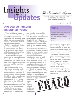 Are you committing insurance fraud? Index 1